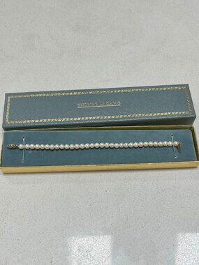 New 14k Gold and Real Cultured Pearl Bracelet from Thomas A. Davis